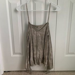 Olive Green Tie Dye American Eagle Shirt